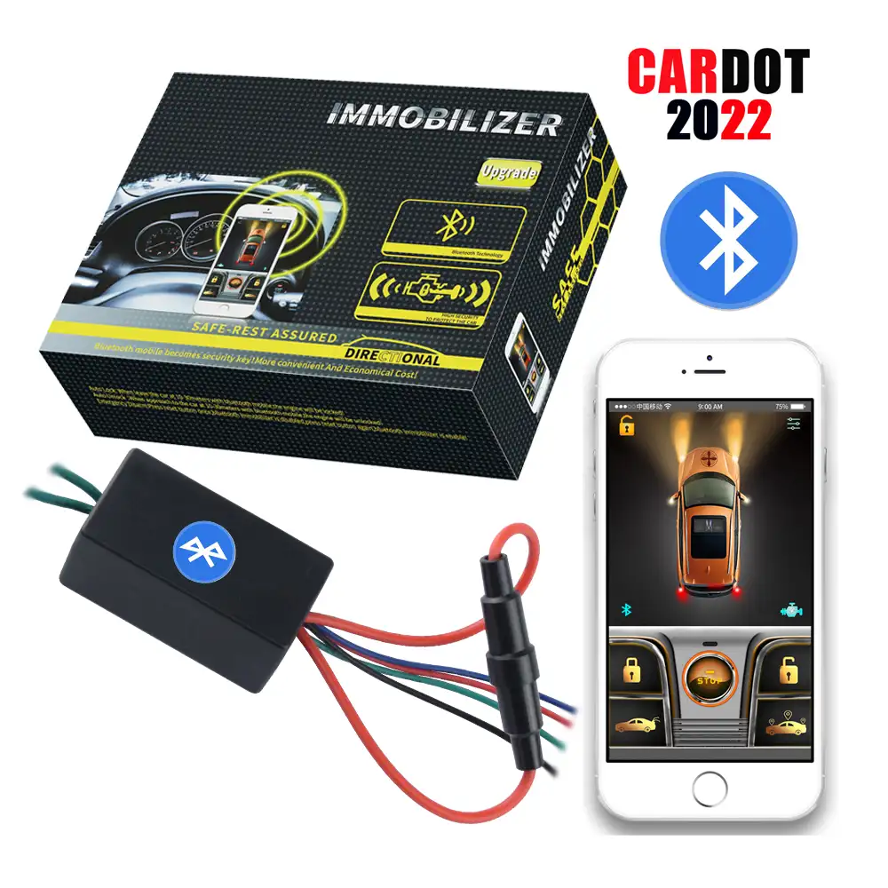 Cardot 자동차 도난 방지 도난 방지 이모빌라이저 엔진 휴대 전화 BT 디지털 키