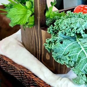 Panier <span class=keywords><strong>de</strong></span> récolte en bois Panier <span class=keywords><strong>de</strong></span> jardin résistant à l'eau et à la rouille pour la récolte des légumes et la collecte des fruits - Product Image 4