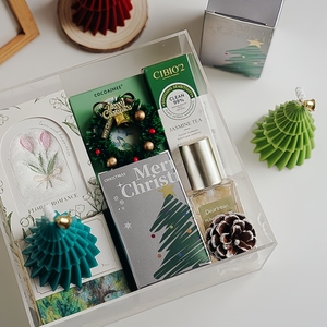 Nouvelles bougies de Noël décoratives en forme d'arbre à trois étages, parfumées, avec boîte cadeau individuelle pour <span class=keywords><strong>la</strong></span> décoration des bars - Product Image 3