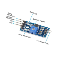 Sensor pendeteksi kelembaban tanah sensitivitas tinggi, modul deteksi higrometer tanah LM393 untuk sistem penyiraman otomatis 3.3V-5V