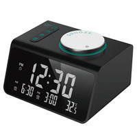 Digitale klokradio met dubbele alarmfunctie, dubbele USB-oplaadpoorten, 5 niveaus helderheidsdimmer voor kinderen