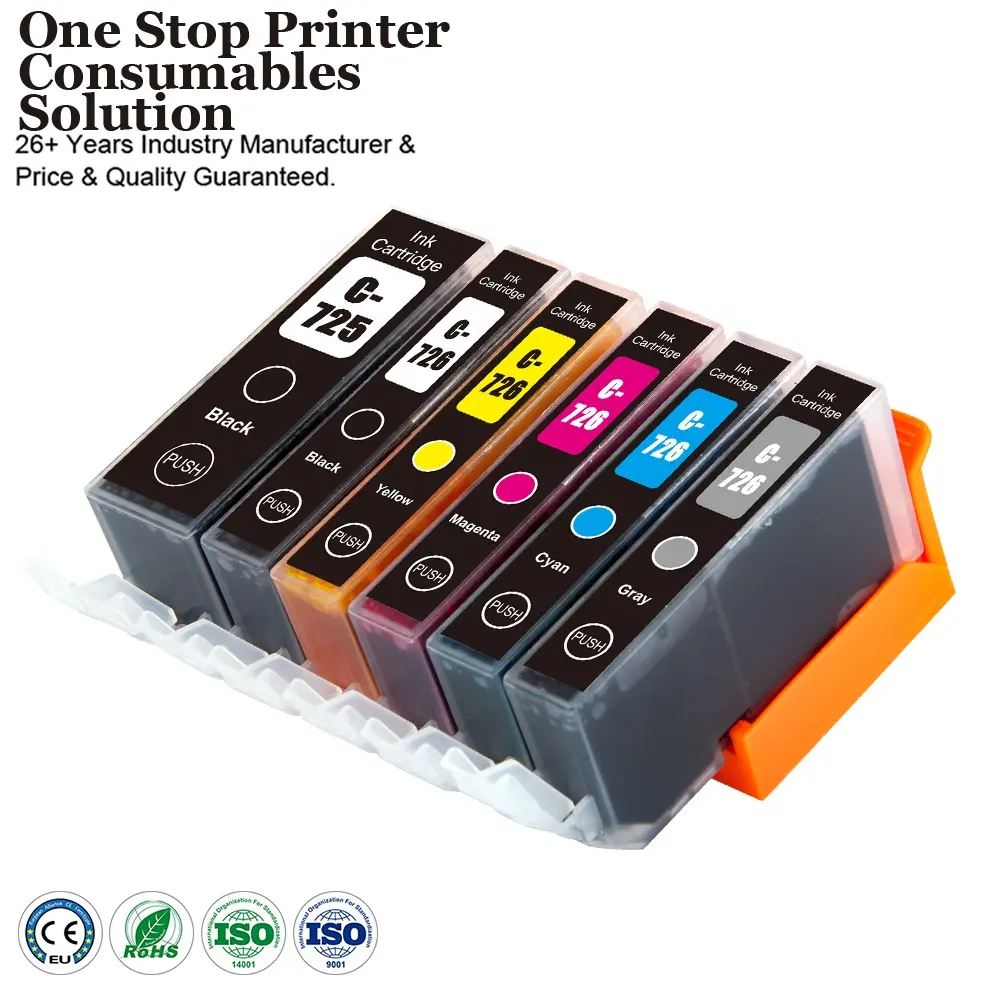 INK-POWER PGI-725 CLI-726 PGI 725 726 PGI725 CLI726 Premium Compatible Color Inkjet Ink Cartridge für Canon PIXMA Mg5270 Printer