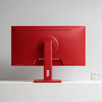 Monitores de Juego Planos de 27 Pulgadas con Diseño Rojo, Sin Bordes, 2K, con Panel IPS y Frecuencia de Actualización de 240 Hz para Entrada de Señal