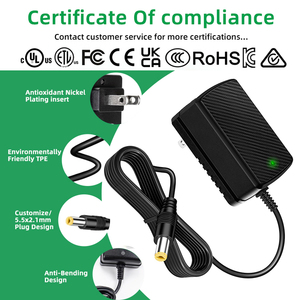 Chargeur mural personnalisable HaoXin HX-2001 12V 1A 12W pour voitures électriques pour enfants, éclairage LED / certifié FCC - Product Image 4