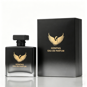 Botella de Perfume de Lujo de 30 ml, 50 ml, 100 ml, Botella Cuadrada Negra y Transparente, Botella de Perfume de Vidrio Personalizada con Caja Rígida de Embalaje - Product Image 2