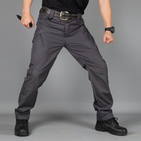 Pantalon tactique pour hommes printemps été Camouflage Cargo avec taille moyenne devant plat multi-poches extérieur résistant à l'usure Stock d'exportation