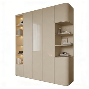 Armadio di Lusso in Legno Massello su Misura <span class=keywords><strong>con</strong></span> Porta, Stile Moderno Europeo, Guardaroba Durevole per Camera da Letto - Product Image 5