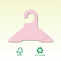 Perchas de cartón de 3.0mm certificadas, sin plástico, biodegradables, en forma de U, para ropa de mascotas, ecológicas, para exhibición, al por mayor