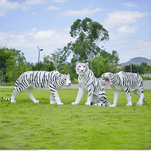 Grande sculpture <span class=keywords><strong>d</strong></span>'<span class=keywords><strong>oie</strong></span> en fibre de verre grandeur nature, statue animale en FRP durable pour la <span class=keywords><strong>d</strong></span>écoration extérieure des centres de villégiature et des jardins - Product Image 5