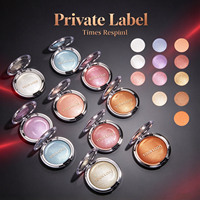 Palette de maquillage visage haute qualité, crème illuminatrice scintillante, vente en gros, étanche, minérale, effet lumineux, marque privée, beauté