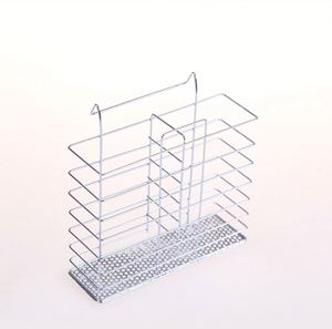 Égouttoir à vaisselle multifonctionnel en métal à 2 niveaux en forme de S avec porte-ustensiles et support de rangement pour assiettes - Product Image 4