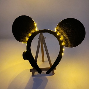 Diadema Luminosa LED con Orejas de Mickey, Accesorio para el Cabello con Orejas de Ratón Brillantes, Artículos para Fiestas de Cumpleaños para Niños y Niñas, Accesorios para la Cabeza de Navidad - Product Image 3