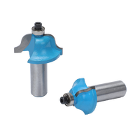 Outil de coupe de fraisage du bois romain Ogee Bit avec coupe-bordure de roulement pour profilage du bois routage moulage CNC Bits bois