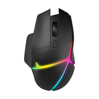 Clavier mécanique ergonomique silencieux avec interrupteurs rouges RGB Qwerty, souris de jeu 7200 DPI, clavier et souris de jeu sans fil pour PC Gamer