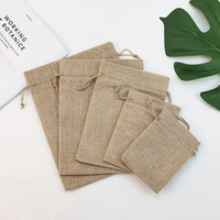Sacs à cordon en jute pour rangement de bijoux à offrir en cadeau avec cordon de serrage Sacs à cordon en jute