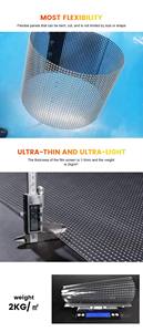 หน้าจอแสดงผลแบบโฮโลแกรม LED ติดผนังโค้งสำหรับโรงภาพยนตร์ล็อบบี้การสร้างแบรนด์โรงภาพยนตร์ - Product Image 4