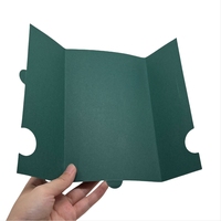 Carpeta de archivos de 1 bolsillo para fiesta de boda, carpetas de papel de impresión CMYK personalizadas con logotipo, carpetas de invitación personalizadas