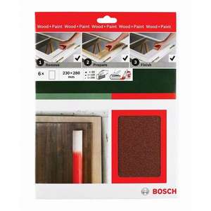 BOSCH - 2609256C39 Papier abrasif à la main ''Universal Remove Prepare Finish'' 230x280mm, P60 / 120/240 ABRASIFS - Product Image 2