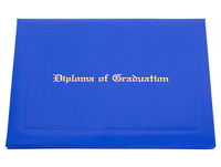 Haute Qualité Lisse Letherette Graduation Diplôme Certificat Couverture Titulaire Dossier avec Logo Or