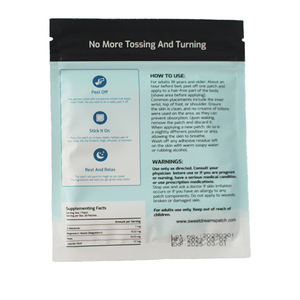 لاصقة مساعدة على النوم للاسترخاء والتهدئة للتعب تدعم ليلة جيدة طبيعية محسن للنوم رقع الميلاتونين للنوم - Product Image 2