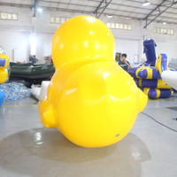 Piscine gonflable en forme de canard jaune, flotteur d'extérieur pour usage Commercial, 5M, nouveauté