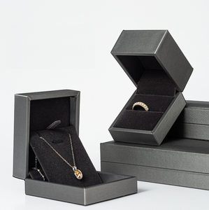 Caja de Anillos de Cuero PU Rosa Bonito 2020, Caja de Joyería de Cuero PU, Empaque de Joyería de Cuero - Product Image 6