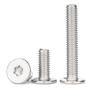 Ultra-Thin 304 Stainless Steel Torx <b>Screws</b> M2 M3 M4 M5 M6 Sizes Low <b>Flat</b> Head Design Metric Measurement System - Product Image 3