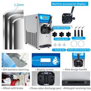 MK-18ETB Kitchen Equipment Commercial <strong>Automatic</strong> Desktop Soft <strong>Ice</strong> Cream Vending Machine <strong>for</strong> Restaurant - Product Image 4