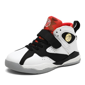 Chaussures de basket-ball pour enfants, garçons, tige synthétique, doublure en maille, semelle extérieure en caoutchouc, semelle intermédiaire en EVA, chaussures d'entraînement légères et antidérapantes - Product Image 5