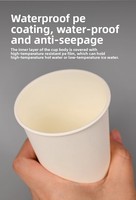 Gobelets kraft jetables recyclables avec logo personnalisé 4 oz 8oz 10oz 12oz 16oz Gobelet en papier à paroi unique pour café chaud avec couvercle