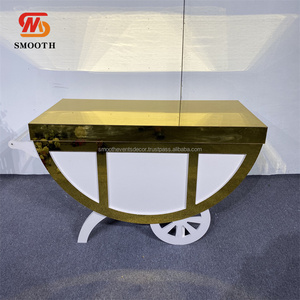 Carrito de Dulces Acrílico Blanco de Nueva Tendencia, Centro de Mesa Colorido para Decoración de Fiestas y Eventos - Product Image 4