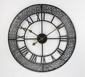 Rustic Retro Handmade <b>Decorative</b> Vintage Metal Big <b>Wall</b> <b>Clock</b> for Living Room Hotel Restaurant - Product Image 5