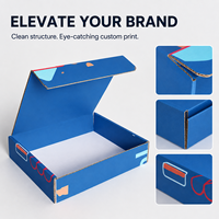 Boîte d'expédition en carton ondulé personnalisée, gain de place, options de taille flexibles, structure robuste et approvisionnement en gros pour les boutiques en ligne