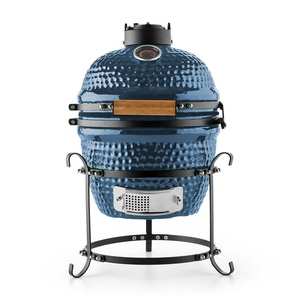 Barbecue Kamado en céramique brillante Auplex de 13 pouces, de qualité supérieure, avec finition émaillée, pour cuisson au charbon de bois, cuisine extérieure, <span class=keywords><strong>four</strong></span> pour une cuisine gastronomique - Product Image 4