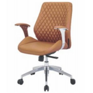Chaise de bureau en cuir moderne et confortable 36019-1603C/B/A - Product Image 3