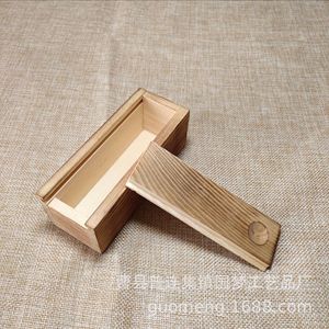 Caja de Almacenamiento de Escritorio de Madera Hecha a Medida, Rectangular, Color Quemado, Organizador de Oficina, 4 cm de Alto, para Montar en la Superficie de la Mesa - Product Image 2