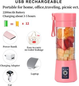 Licuadora Eléctrica Portátil Mini USB de 380 ml, Económica, para Venta al Por Mayor - Product Image 4