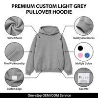 Sweat-shirt à capuche vierge de qualité supérieure, personnalisable sur mesure par le fabricant, pour la distribution en gros