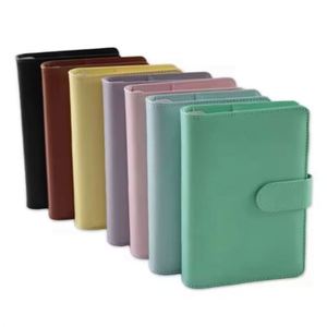 Wholesale Portable 20 Colors Pu Leather Refillable Cash Envelope Savings Organizer Planner Cover <b>Budget</b> <b>Binder</b> A6 - Product Image 6