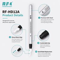 Outils de démontage professionnels RF4 HD12A, coupe-circuit imprimé multifonction et dissolvant d'adhésif pour la réparation de cartes mères de téléphones mobiles