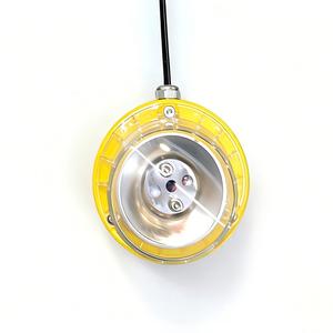 Segnalatore luminoso <span class=keywords><strong>lampeggiante</strong></span> a bassa intensità per ostacoli aeroportuali Tipo C (60-90 Fpm) GIALLO / BLU 40 cd al crepuscolo e di notte - Product Image 6