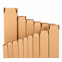Cartons d'emballage en carton ondulé Kraft personnalisés RSC avec système de sécurité pliable, vente en gros directe usine pour la logistique e-commerce et la vente au détail