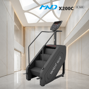 Elegante Escaladora Negra con Teclado, Equipo de <span class=keywords><strong>Gimnasio</strong></span> MND Fitness, Máquina de Cardio para Escalar, para Centros Deportivos y Resorts, Bajo Nivel de Ruido - Product Image 1
