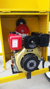 Mezcladora de Concreto Automática Diésel MAXMACH, 178FS, Soporte de Polea para Tambor de Alta Calidad y Eficiencia, Amarillo, 30 RPM - Product Image 2