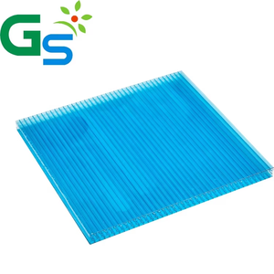 Matériau de construction Feuille creuse en <span class=keywords><strong>polycarbonate</strong></span> à <span class=keywords><strong>double</strong></span> paroi Panneaux de toit de maison orange - Product Image 2