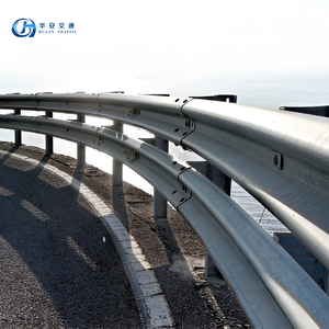 Barrera de Seguridad Vial, Barandilla de Carretera Galvanizada Corrugada en Forma de W, Fácil Instalación, Barandilla para Carreteras de Alta Velocidad - Product Image 3