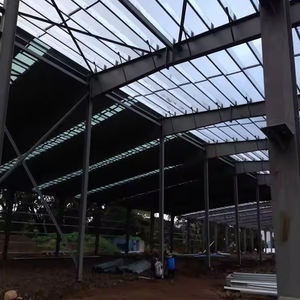 Hangar en métal chinois de haute qualité lumière chimique préfabriquée à vendre cour d'entrepôt de structure en acier basket-ball Standard intérieur - Product Image 3