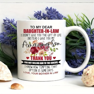แก้วกาแฟเซรามิกขนาด11ออนซ์พร้อม "ลูกสะใภ้ที่รักของฉัน" ของขวัญคริสต์มาสที่มีตราสินค้าดี - Product Image 2