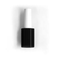 Flacon de vernis à ongles en verre vide de 8 ml, rond, pour impression liquide UV, personnalisé, avec couvercle et pinceau