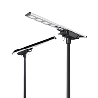 Lampe solaire LED pour rue avec capteur PIR IK10, 100W DC 12V, certifiée RoHS, lampe solaire tout-en-un, IP66, étanche, utilisation en extérieur